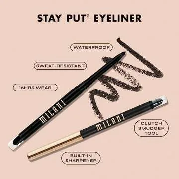 Milani Stay Put Eyeliner in Moss Boss - Long-Lasting & Cruelty-Free