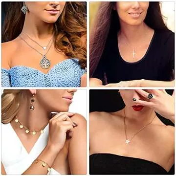 Thrilez 24pcs Women’s Necklace Set for Every Occasion