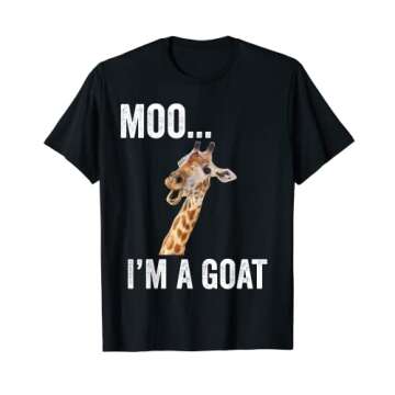 MOO I'M A GOAT Funny Farm Animal Zoo T-Shirt
