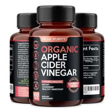 Organic Raw ACV Capsules for Healthy Digestion