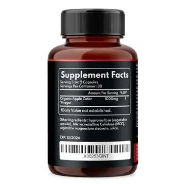 Organic Raw ACV Capsules for Healthy Digestion