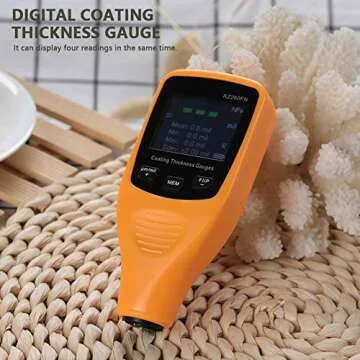 Digital Paint Thickness Tester Mini Coating Thickness Gauge Tools Kit for Car Body, Manufacturing, Metal Processing, Commodity Inspection.