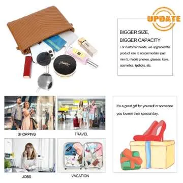 LYPULY Small Crossbody Bags for Women, Trendy Vegan Leather Shoulder Purses, Clutch Wallet with Wristlet Strap