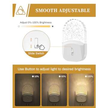 DORESshop LED Night Light, Baby Night Light [2 Pack], Plug in Night Light with Auto Dusk to Dawn Sen...