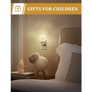 DORESshop LED Night Light, Baby Night Light [2 Pack], Plug in Night Light with Auto Dusk to Dawn Sensor, Adjustable Brightness Night Light for Kids, Bathroom, Bedroom, Nursery Room, Soft White 3000k