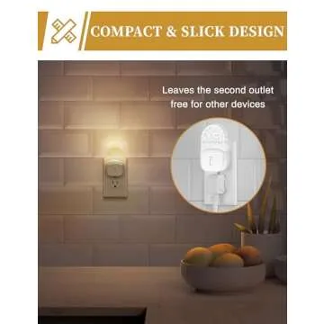 DORESshop LED Night Light, Baby Night Light [2 Pack], Plug in Night Light with Auto Dusk to Dawn Sensor, Adjustable Brightness Night Light for Kids, Bathroom, Bedroom, Nursery Room, Soft White 3000k