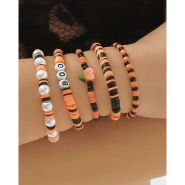 Stylish Halloween Bracelets Set for Women Costume Accessories