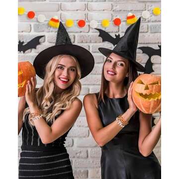 Stylish Halloween Bracelets Set for Women Costume Accessories