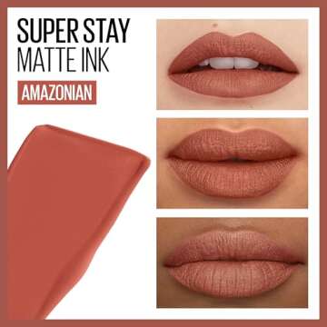 Maybelline Super Stay Matte Ink Liquid Lipstick Makeup, Long Lasting High Impact Color, Up to 16H We...