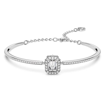 Timeless Swarovski Una Bangle with Octagon Crystals