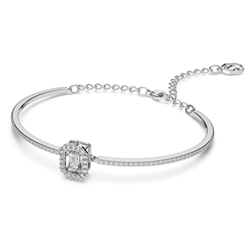 Timeless Swarovski Una Bangle with Octagon Crystals