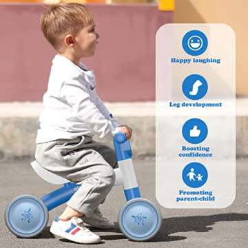 Baby Balance Bikes 10-36 Month Toddler Walker | Riding Toys for 1 Year Old Boys Girls | No Pedal Inf...