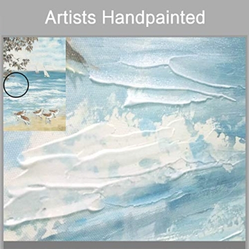 ARTISTIC PATH Abstract Coastal Canvas Beach Artwork