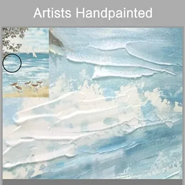 ARTISTIC PATH Abstract Coastal Canvas Beach Artwork