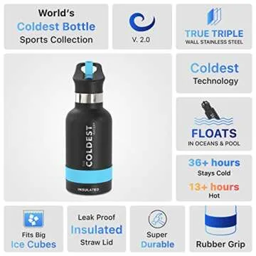 Coldest Water Bottle 12 oz Insulated for Perfect Hydration