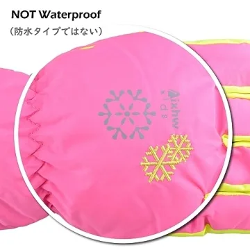 TRIWONDER Kids Ski Snow Gloves - Warm, Waterproof Mittens
