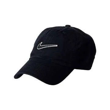 NIKE OneSize Heritage 86 Essential Swoosh, Black/Black, One Size