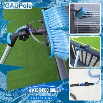 IGADPole 24 FT Window Cleaning Kit for Solar Panels