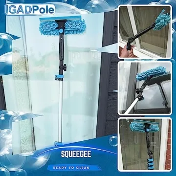 IGADPole 24 FT Window Cleaning Kit for Solar Panels