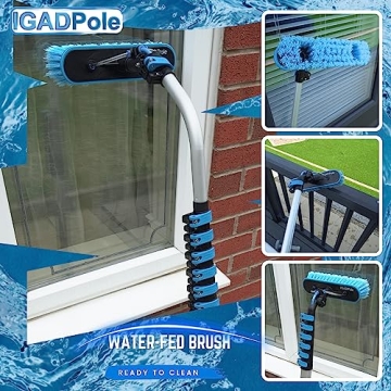 IGADPole 24 FT Window Cleaning Kit for Solar Panels