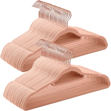 SONGMICS Velvet Hangers 50 Pack Slim Non-Slip Space Saving
