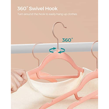 SONGMICS Velvet Hangers 50 Pack Slim Non-Slip Space Saving