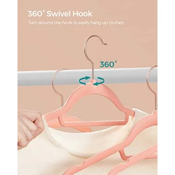 SONGMICS Velvet Hangers 50 Pack Slim Non-Slip Space Saving