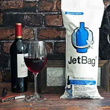 Wine Diaper - Reusable, Protective and Absorbent Wine Bottle Bags for Travel (3 pack) Made in the USA