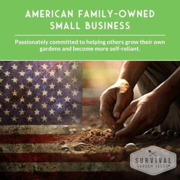 Survival Garden Seeds Home Garden Collection - 30 Pack with 18,500+ Non-GMO Heirloom Vegetable, Fruits, Herb Seed Varieties for Planting - Plant & Grow Survival Food & Emergency Preparedness Gear