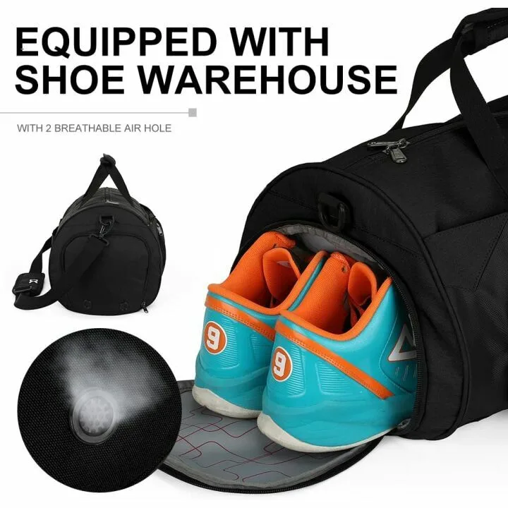 INOXTO 35L Waterproof Sports Gym Bag for Travel