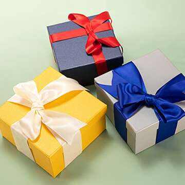 UnionJoy 1 Inch Satin Ribbon for Crafting and Gift Wrapping