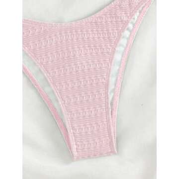 WDIRARA Women's Strapless Bandeau Smocked 2 Piece Swimsuit Floral Print O Ring Cheeky Bottom Bikini Set Bathing Suit