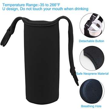 4 Pack 30oz Tumbler Carrier Holder - DanziX Neoprene Sleeve Replacement with Carrying Handle