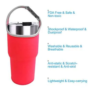 DanziX 4 Pack Tumbler Carrier Holders for Easy Transport