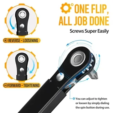 Versatile Right Angle Screwdriver Mini Ratchet Tool for Precision