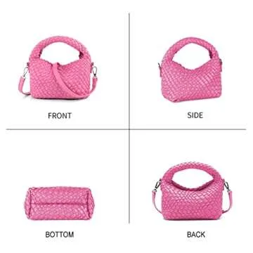 Women Woven Tote Small Crossbody Bag - A Chic Quilted Purse for Any Occasion