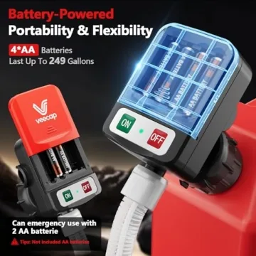 VEECAP Automatic Electric Fuel Transfer Pump with Auto-Stop