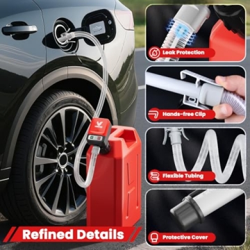 VEECAP Automatic Electric Fuel Transfer Pump with Auto-Stop