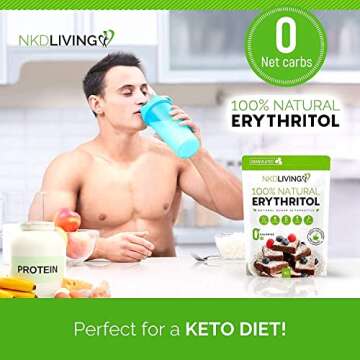 Natural Erythritol Sweetener 300g by NKD Living