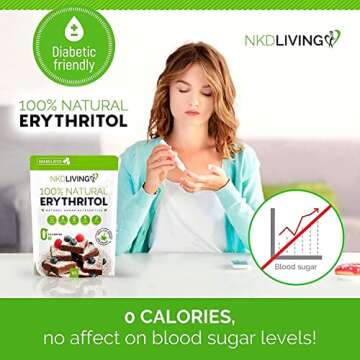 Natural Erythritol Sweetener 300g by NKD Living