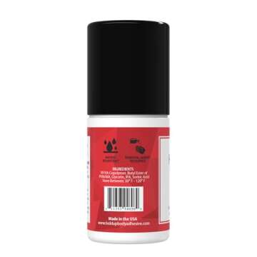 Hold Up Body Adhesive Extreme - Body Glue for Dancers, Butt Glue for Dancers, Roll On Skin Adhesive for Compression Stockings, Sock Glue, Clothing, Costume, Fashion, Dance, 2 oz. Bottle