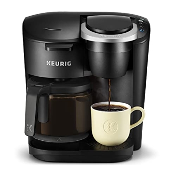 Keurig K-Duo Essentials: Single Serve & Carafe Coffee Maker in Moonlight Gray