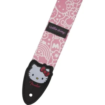 Hello Kitty Guitar Strap - Adjustable 34" to 59"