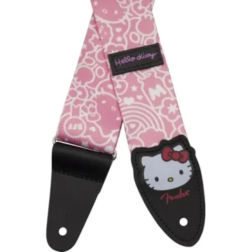 Hello Kitty Guitar Strap - Adjustable 34" to 59"