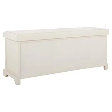 Versatile SAFAVIEH Lonan Grey & White Wicker Storage Bench