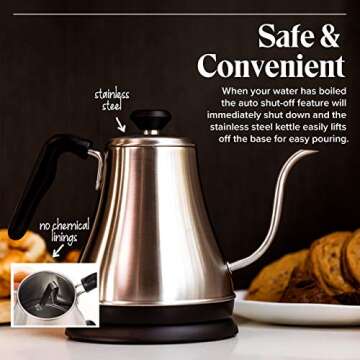 Electric Gooseneck Kettle for Precise Brewing
