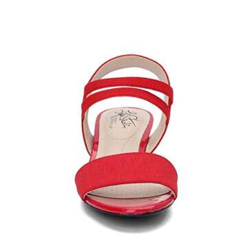 LifeStride Women's Yolo Wedge Sandal, Comfortable Stylish Red Sandals for Summer