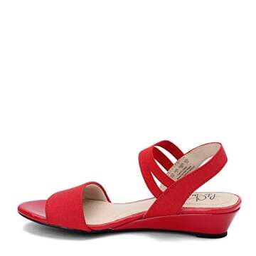 Comfortable LifeStride Women's Yolo Wedge Sandal in Red