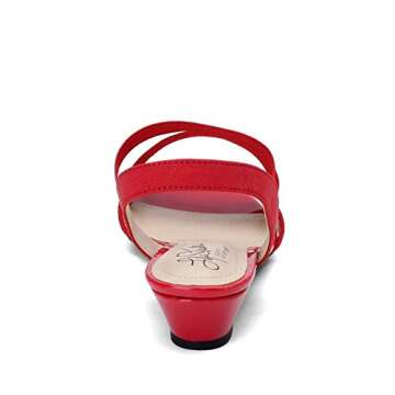 Comfortable LifeStride Women's Yolo Wedge Sandal in Red