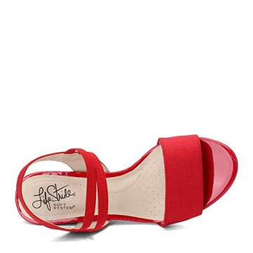 Comfortable LifeStride Women's Yolo Wedge Sandal in Red